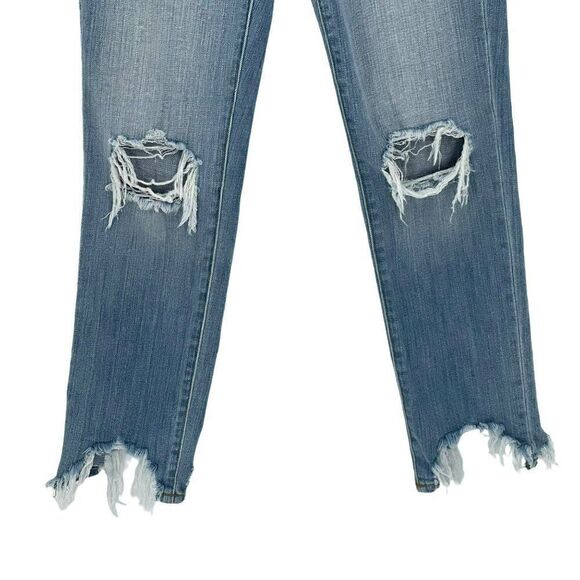 L'AGENCE High Line Skinny Classic Brasie Angle Jeans Raw Hem High Rise Women 27 - Picture 6 of 12